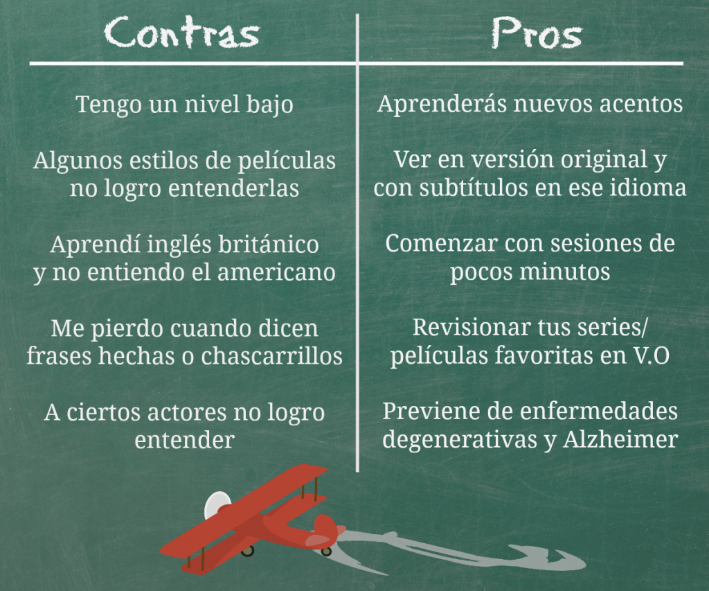 pros y contras de ver series en VO
