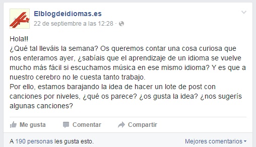 10 Canciones Para Mejorar Tu Ingles A1 Y Elblogdeidiomas Es