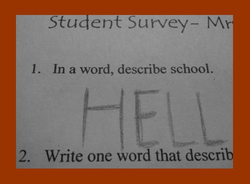 Funny-Answer-Sheets-in-English -Student-Survey-Describe-your-School-in-a-word-Funny-Test-and-Exam-Answer- Sheets 