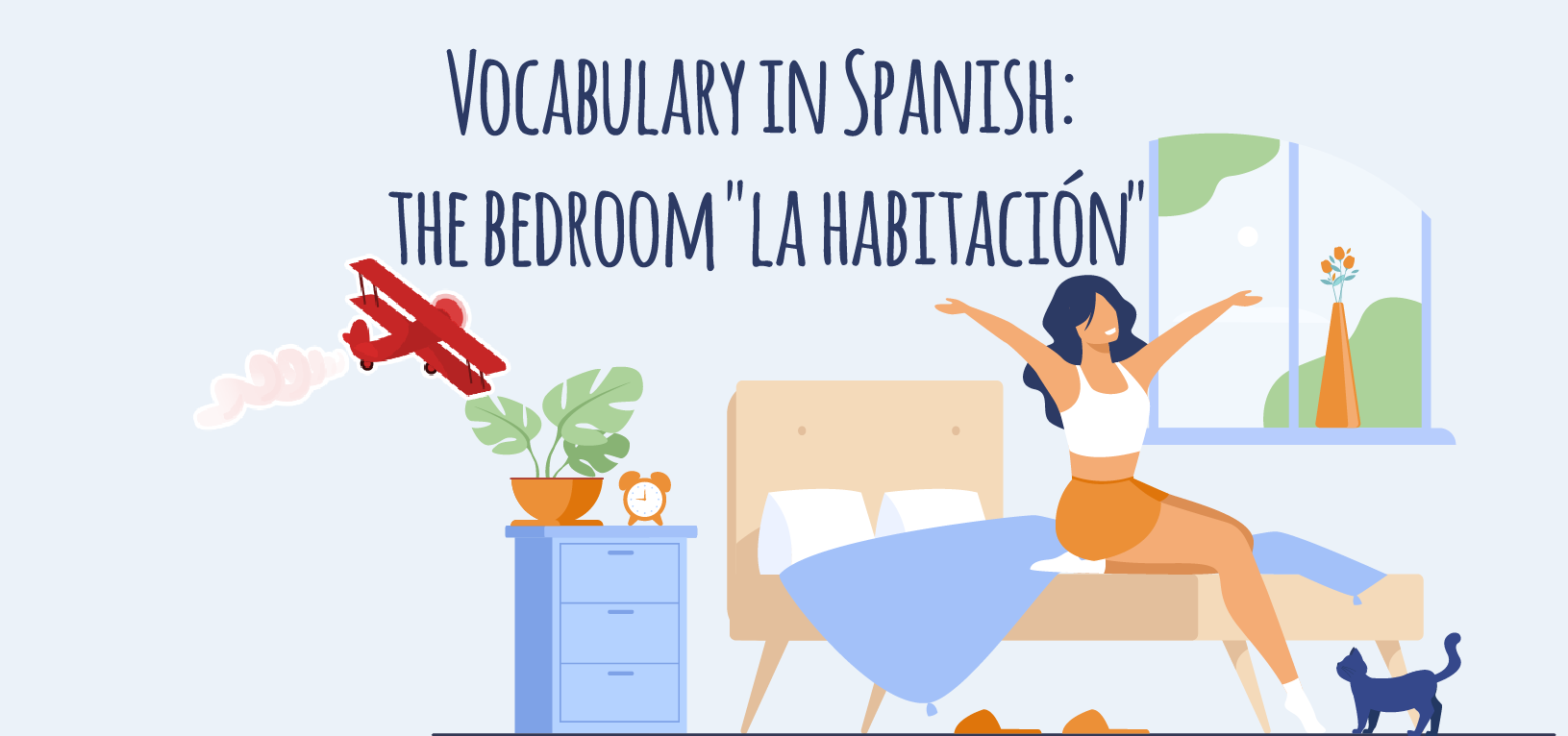 Vocabulary in Spanish the bedroom "la habitación" Elblogdeidiomas.es