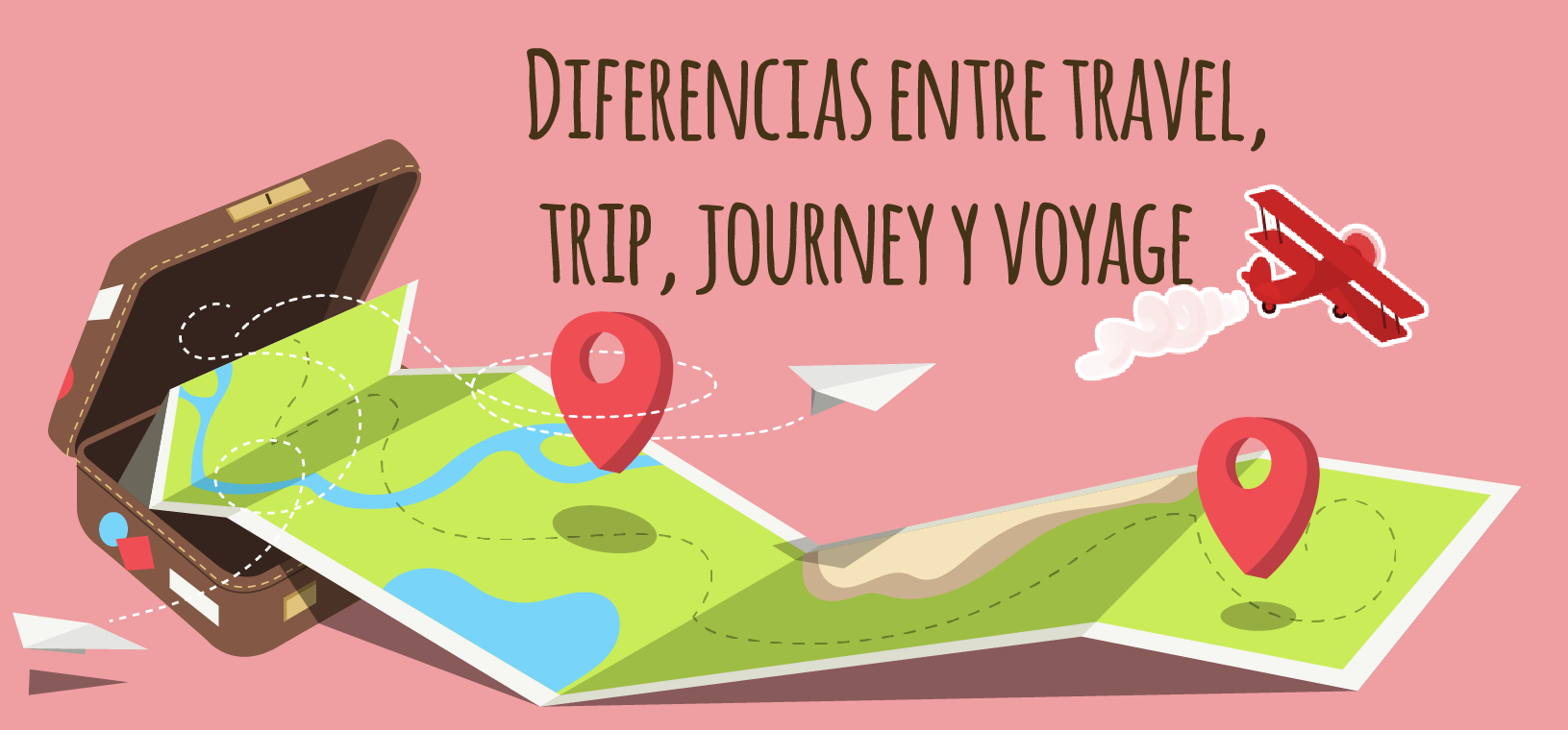 diferencia entre travel trip y journey